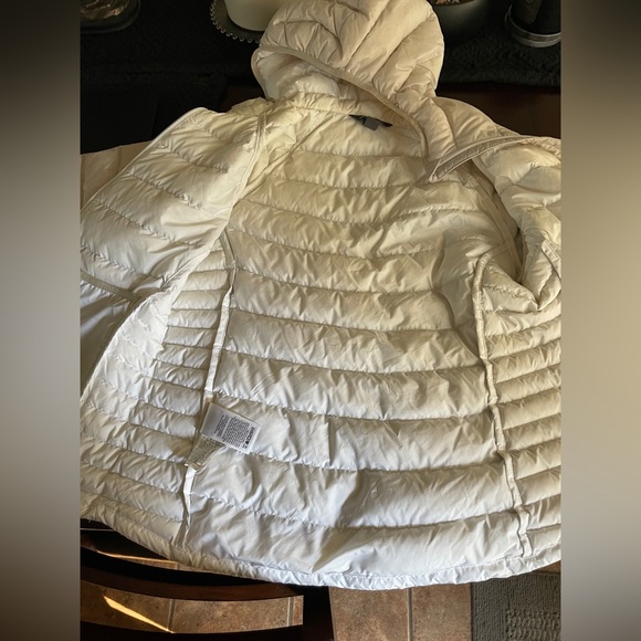 Eddie Bauer Down Puffy Hooded Jacket Medium - Picture 8 of 13